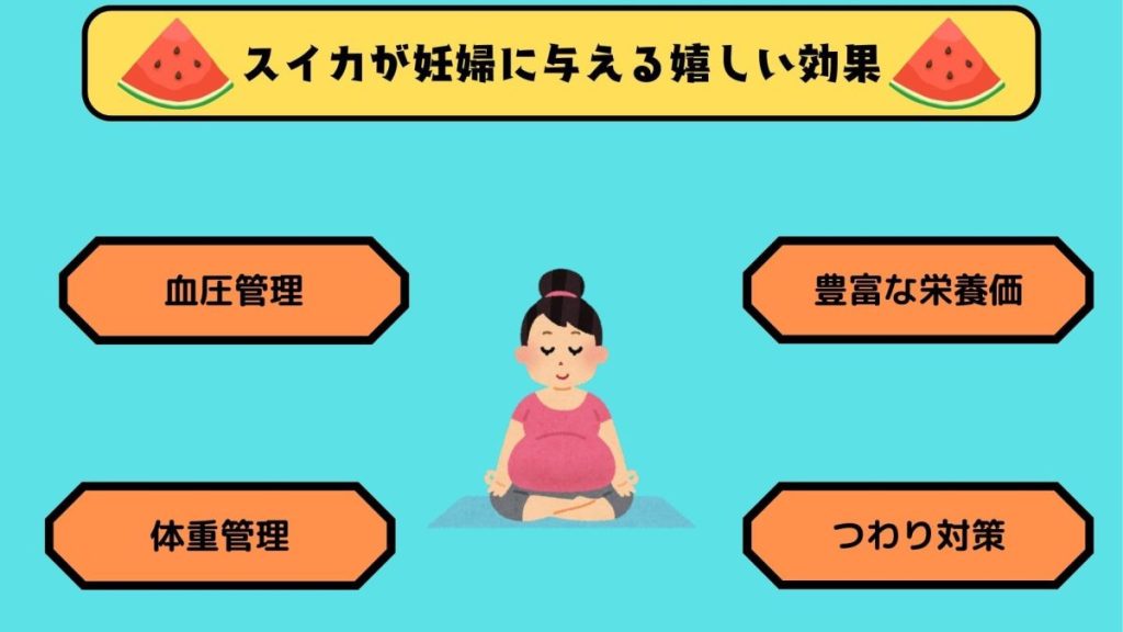 スイカが妊婦に与える嬉しい効果