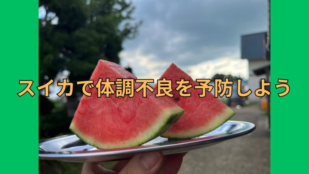 スイカで体調不良を予防