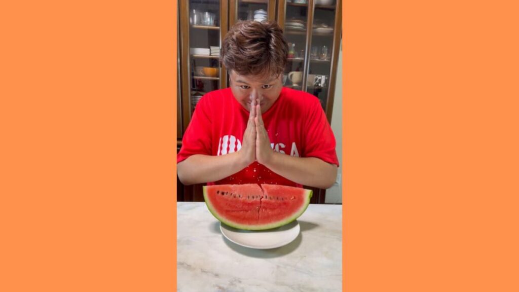 スイカ実食